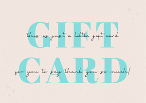 Ally 'a la Carte Gift Card